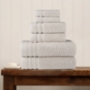 SIlver Gray, Shelly Collection Cotton Bath Towels - Pack Of 4
