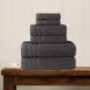Cool Gray, Shelly Collection Cotton Bath Towels - Pack Of 4