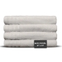 SIlver Gray, Shelly Collection Cotton Bath Towels - Pack Of 4