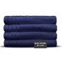 Classic Blue, Shelly Collection Cotton Bath Towels - Pack Of 4