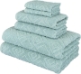 Nine West - Larue Jacquard Diamond Towel in Bulk, Set of 6