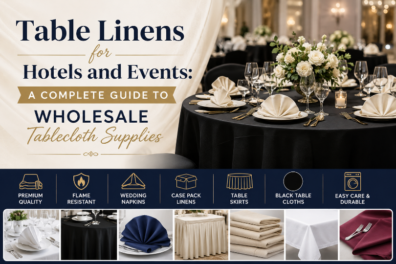Table Linens for Hotels and Events: A Complete Guide to Wholesale Tablecloth Supplies