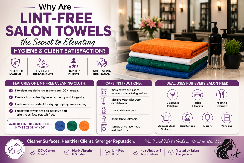Why Are Lint-Free Salon Towels the Secret to Elevating Hygiene & Client Satisfaction?