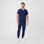 Mens 4-Pocket V-Neck Scrub Top
