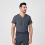 Mens 4-Pocket V-Neck Scrub Top