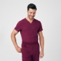 Mens 4-Pocket V-Neck Scrub Top