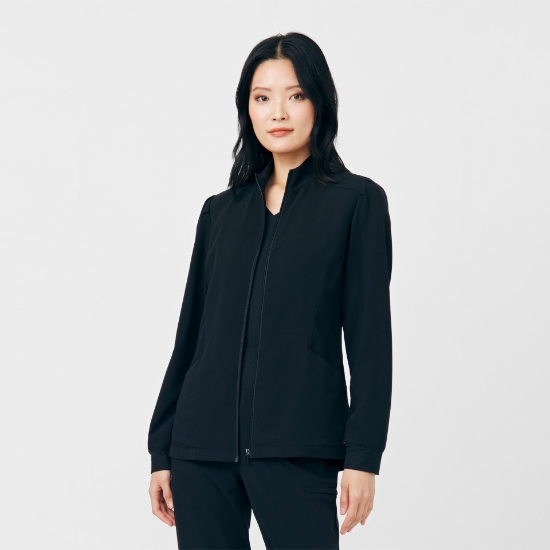 Womens Medical Scrub Jacket with 2 Pockets