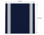 Bistro Reverse White Napkin - 18"x 22"