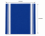 Bistro Reverse White Napkin - 18"x 22"