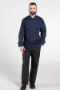 Classic Poplin Chef Coat -Burgundy, Navy, Stone #0413