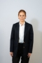 Women's Wool Blend Uniform Blazer with Patch Pockets