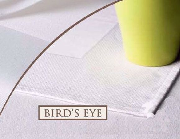  100% Cot. Bird's Eye Table Linens - 54”, 63”, 72”, 81", 90” SQ