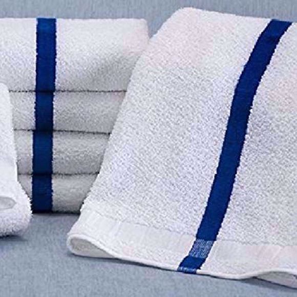Premium Center Stripe Bath Towels