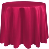 Duchess Matte Satin Round Tablecloth