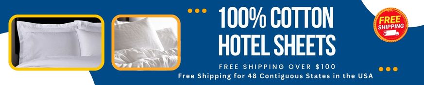 100% Cotton Hotel Sheets