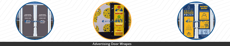  Advertising Door Wrapes