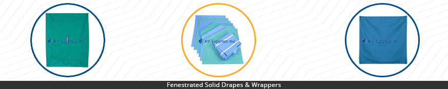  Fenestrated Solid Drapes & Wrappers