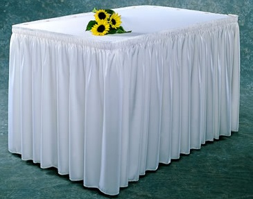 Gathered or Shirred Table Skirts